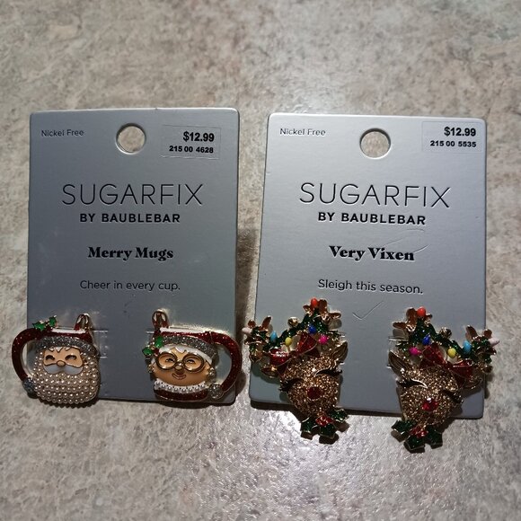 Sugarfix by Baublebar Christmas earrings - Picture 1 of 3